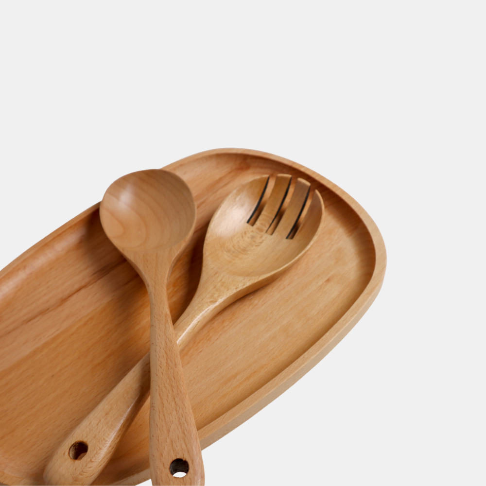 Shut the Front Door | Wooden Salad Fork 27cm - Beech | Shut the Front Door