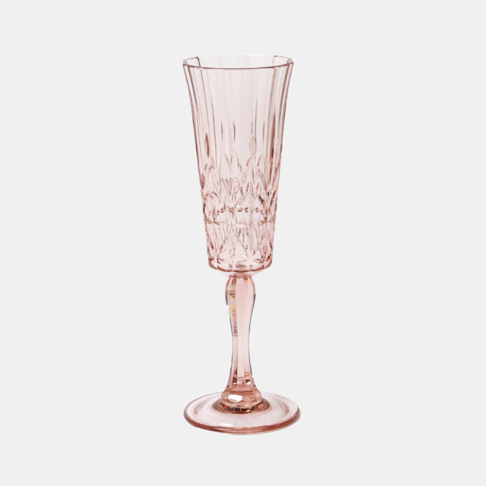 INDIGO LOVE | Pavilion Acrylic Champagne Flute - Pink | Shut the Front Door