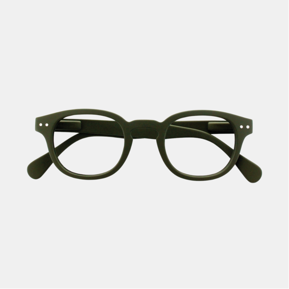 Izipizi | Reading Glasses Collection C Khaki Green +2 | Shut the Front Door