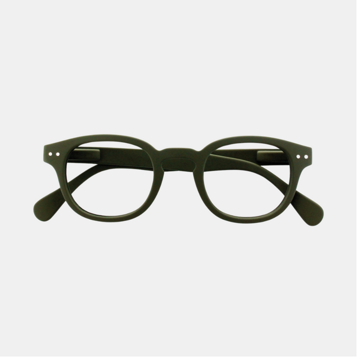 Izipizi | Reading Glasses Collection C Khaki Green +2 | Shut the Front Door