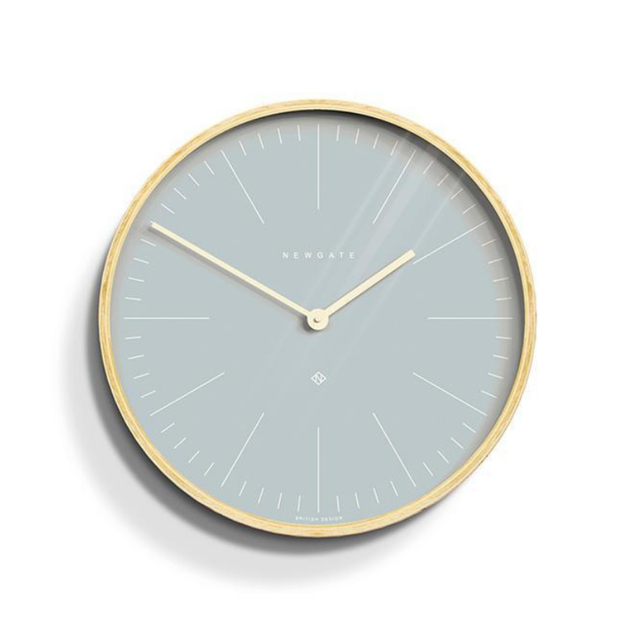 Newgate | Mr Clarke Wall Clock 40cm Pill Blue | Shut the Front Door