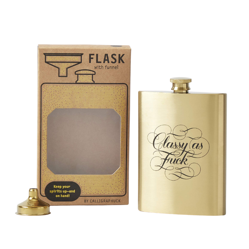 Chronicle Books | Classy as Fuck Flask | Shut the Front Door