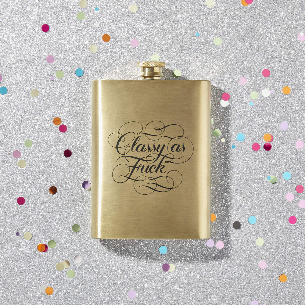 Chronicle Books | Classy as Fuck Flask | Shut the Front Door