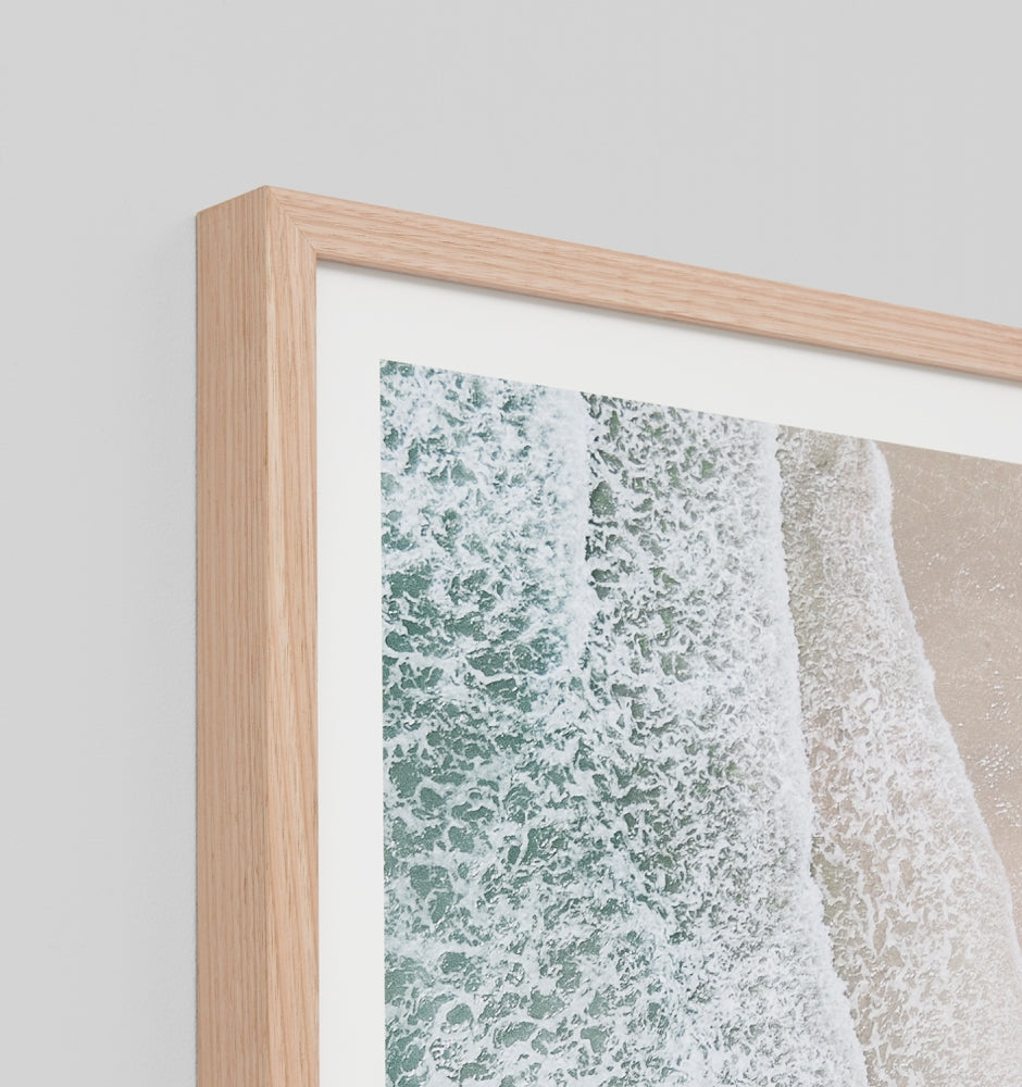 Middle of Nowhere | Framed Print - Aerial Waves Raw | Shut the Front Door