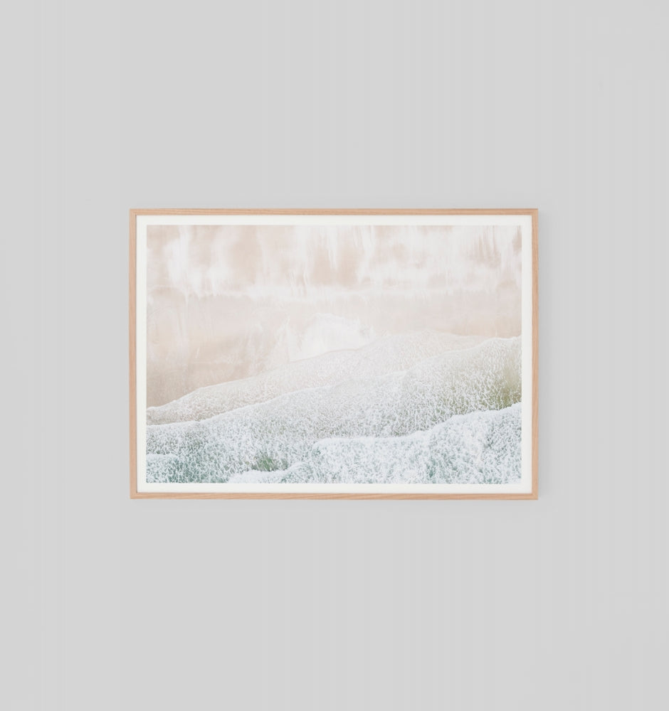 Middle of Nowhere | Framed Print - Aerial Waves Raw | Shut the Front Door