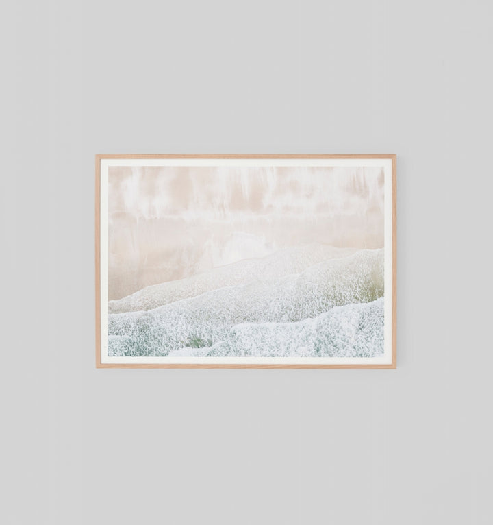 Middle of Nowhere | Framed Print - Aerial Waves Raw | Shut the Front Door