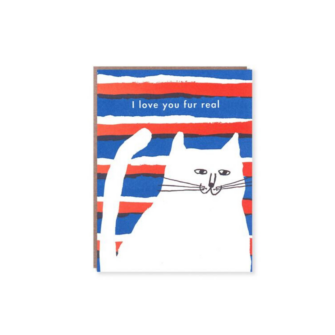 Egg Press | Love You Fur Real Card | Shut the Front Door