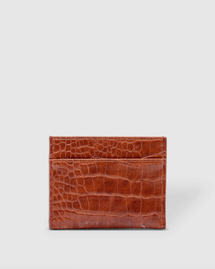Louenhide | Ava Cardholder - Croc Tan | Shut the Front Door
