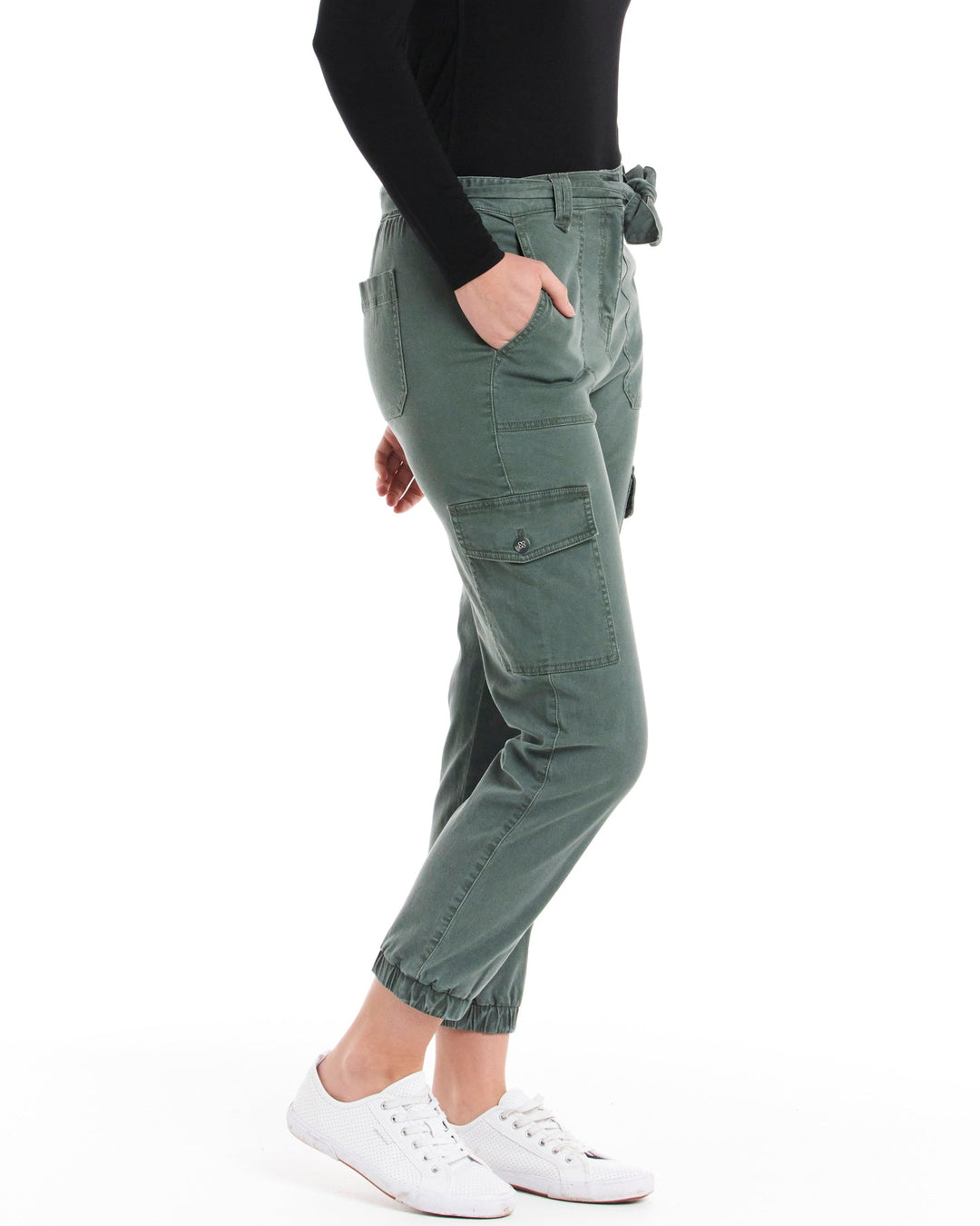 Betty Basics | Canterbury Lyocell Cargo Pants -Khaki | Shut the Front Door