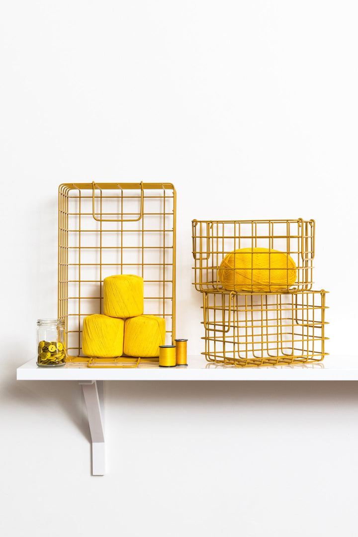 Mustard | Basket Large - Mustard | Shut the Front Door