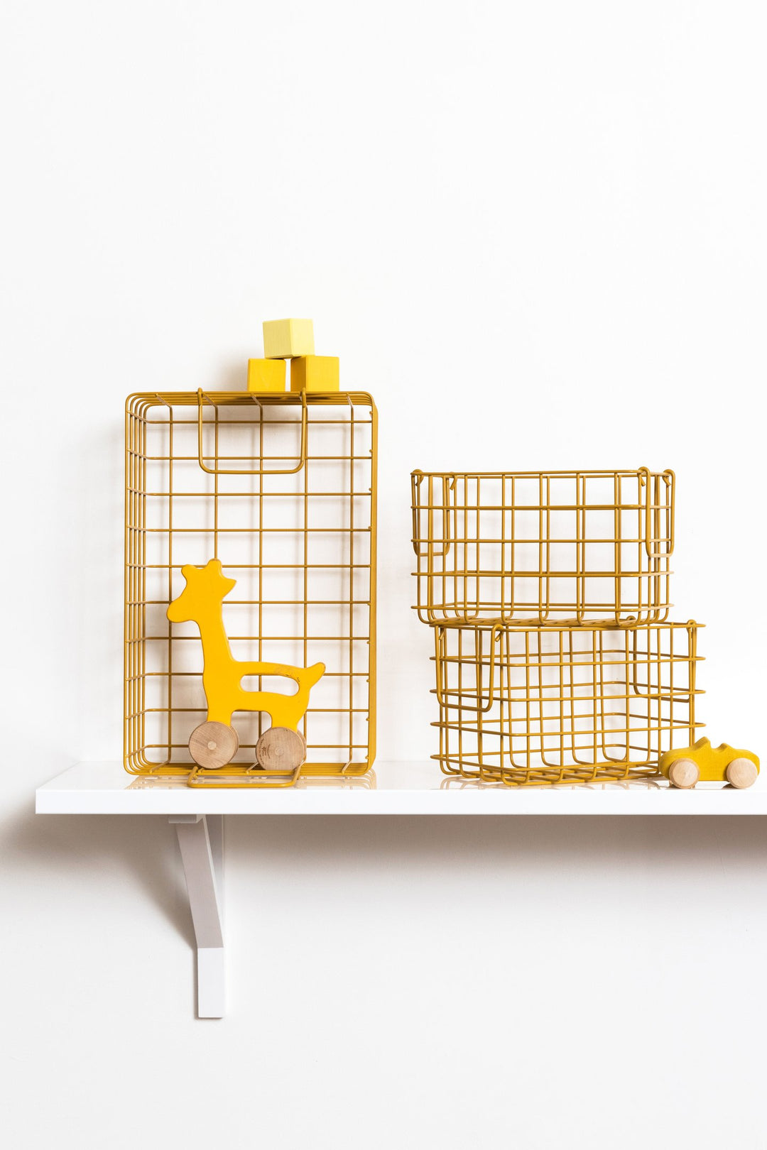 Mustard | Basket Small - Mustard | Shut the Front Door