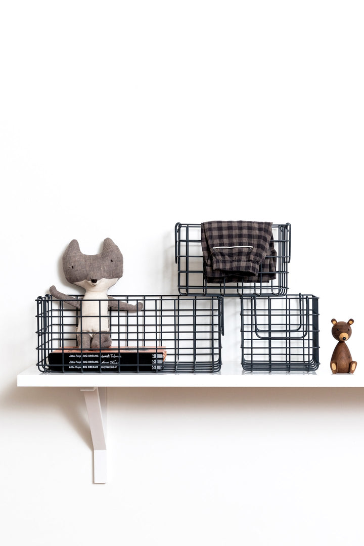 Mustard | Basket Small - Slate | Shut the Front Door
