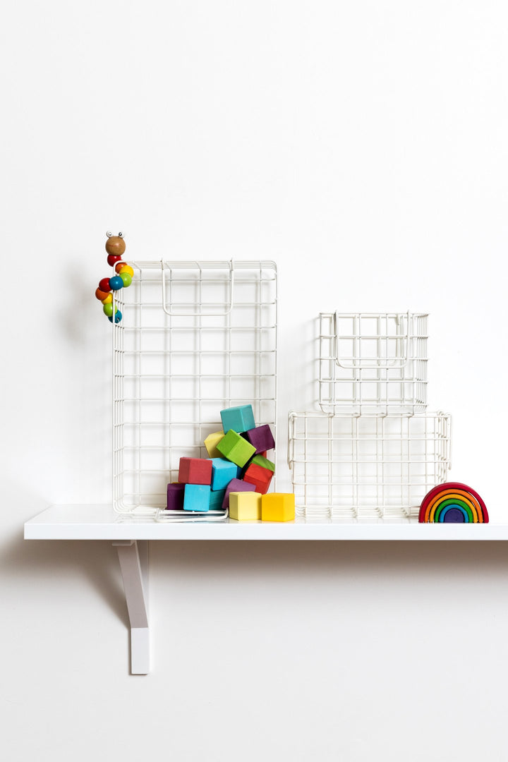 Mustard | Basket Small - White | Shut the Front Door