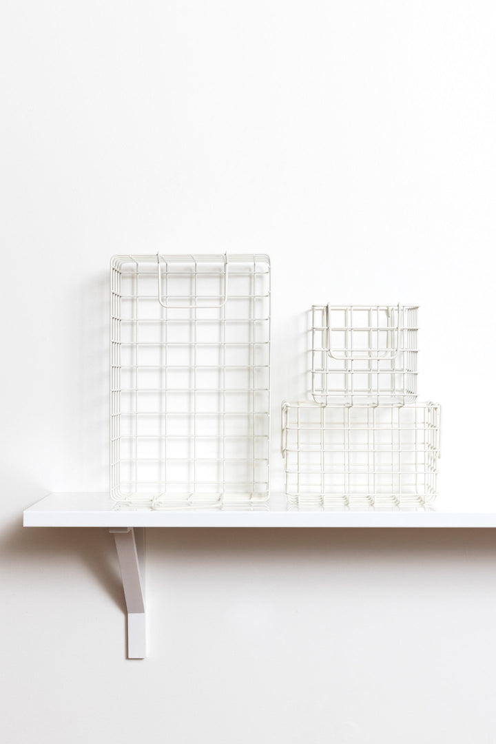 Mustard | Basket Small - White | Shut the Front Door