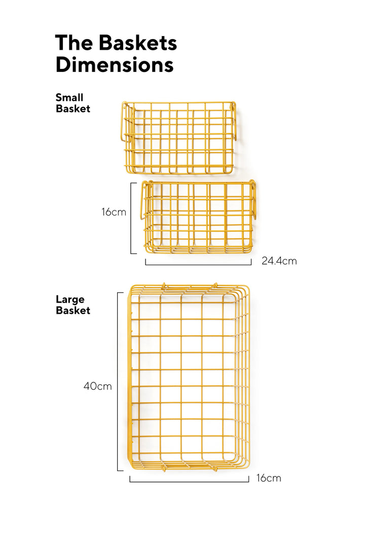 Mustard | Basket Small - Mustard | Shut the Front Door