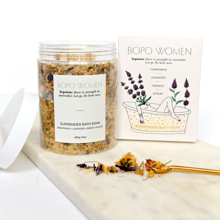 Bopo Women | Surrender Bath Soak - Lavender Chamomile & Sweet Orange | Shut the Front Door