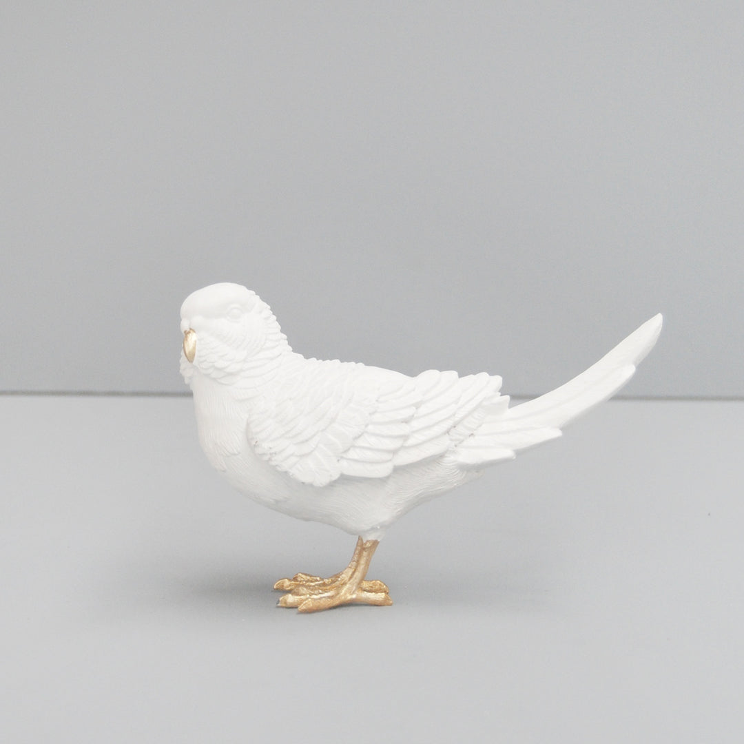 White Moose | Budgie - White /Gold | Shut the Front Door