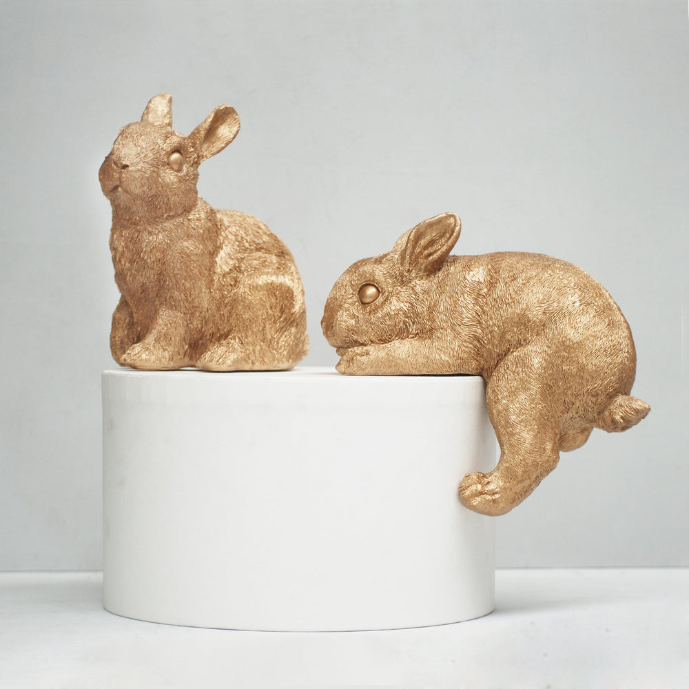 White Moose | Shelf Bunny - Gold | Shut the Front Door