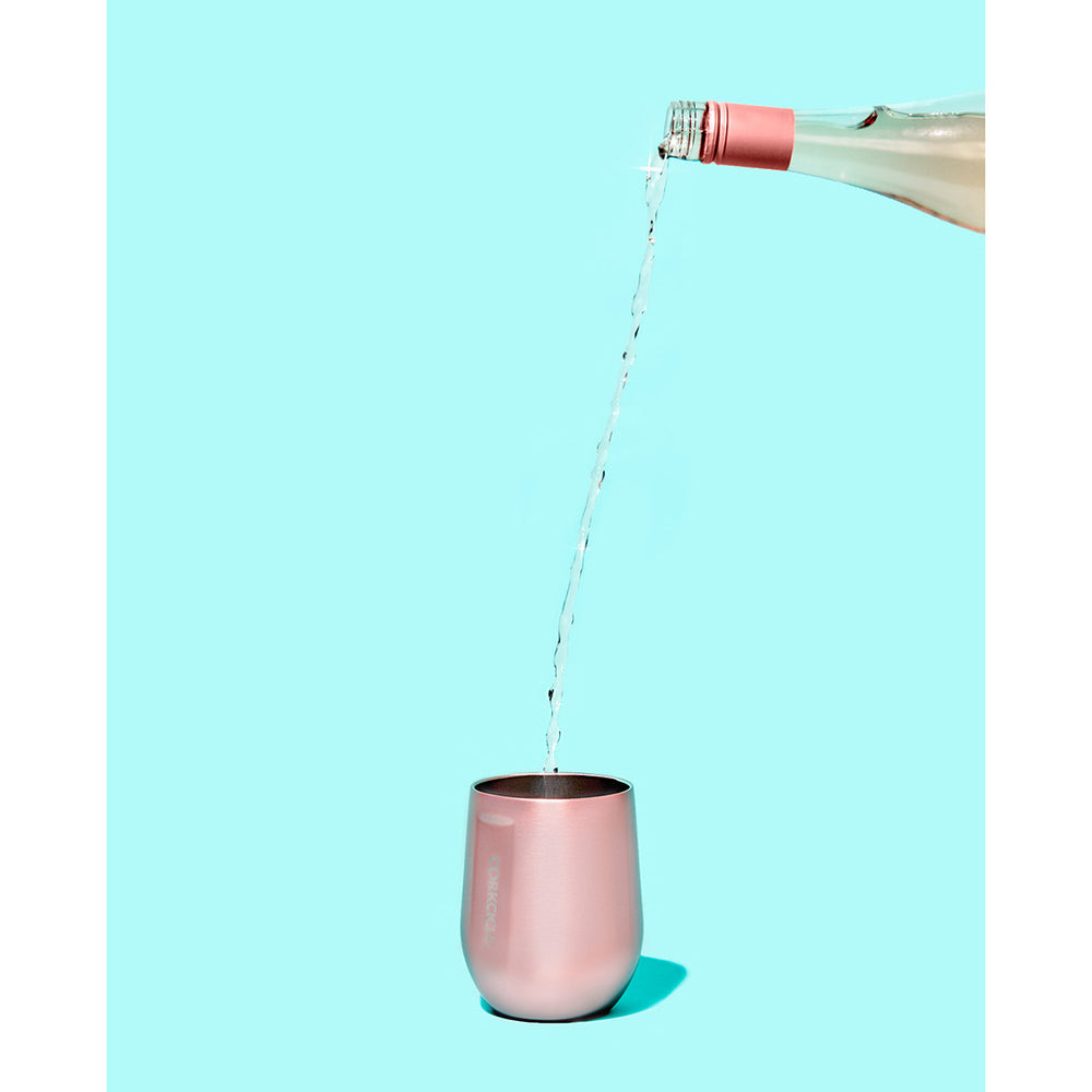 Corkcicle | Corkcicle Metallic Stemless - Rose Metallic - 355ml | Shut the Front Door