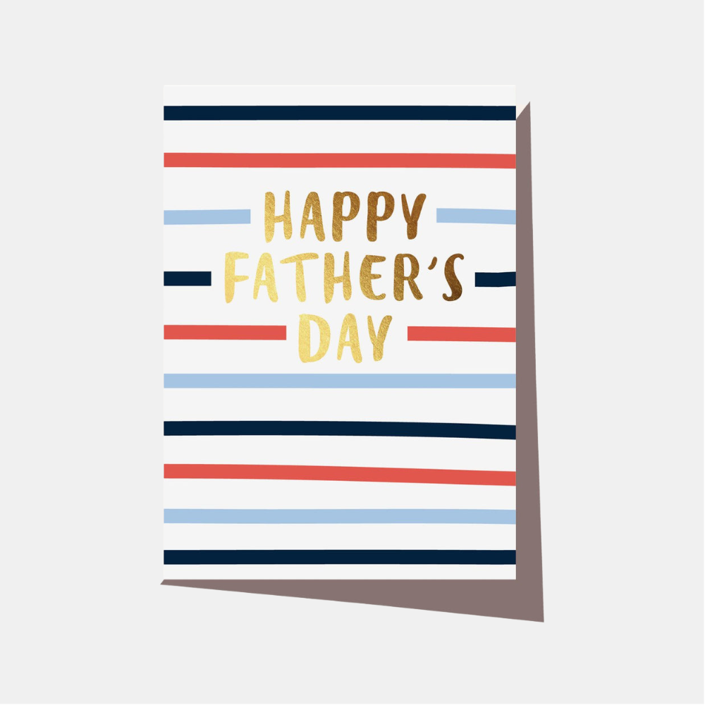 Elm Paper | Card Father's Day Multi Stripe | Shut the Front Door