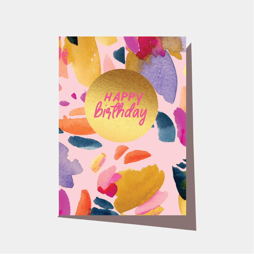 Elm Paper | Card Floral Birthday Pink | Shut the Front Door