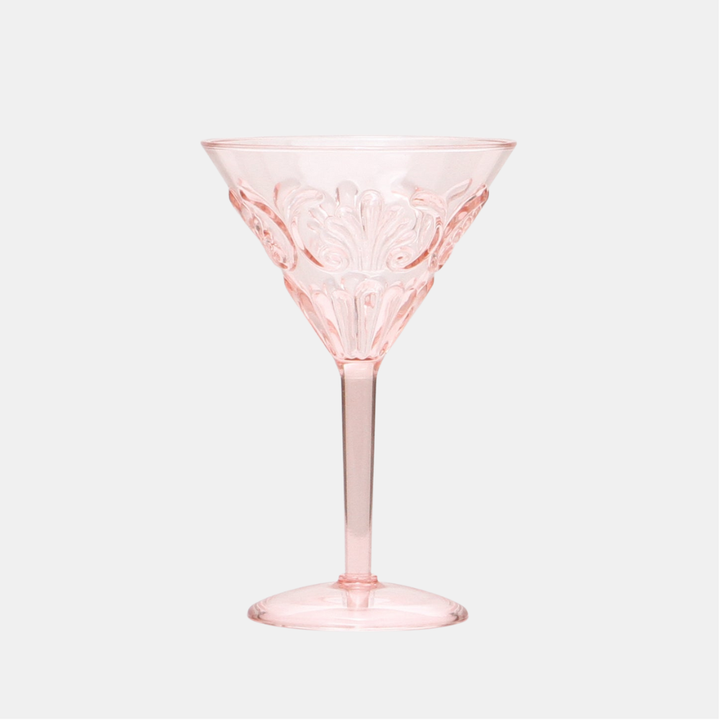 INDIGO LOVE | Flemington Acrylic Martini Glass - Pink | Shut the Front Door