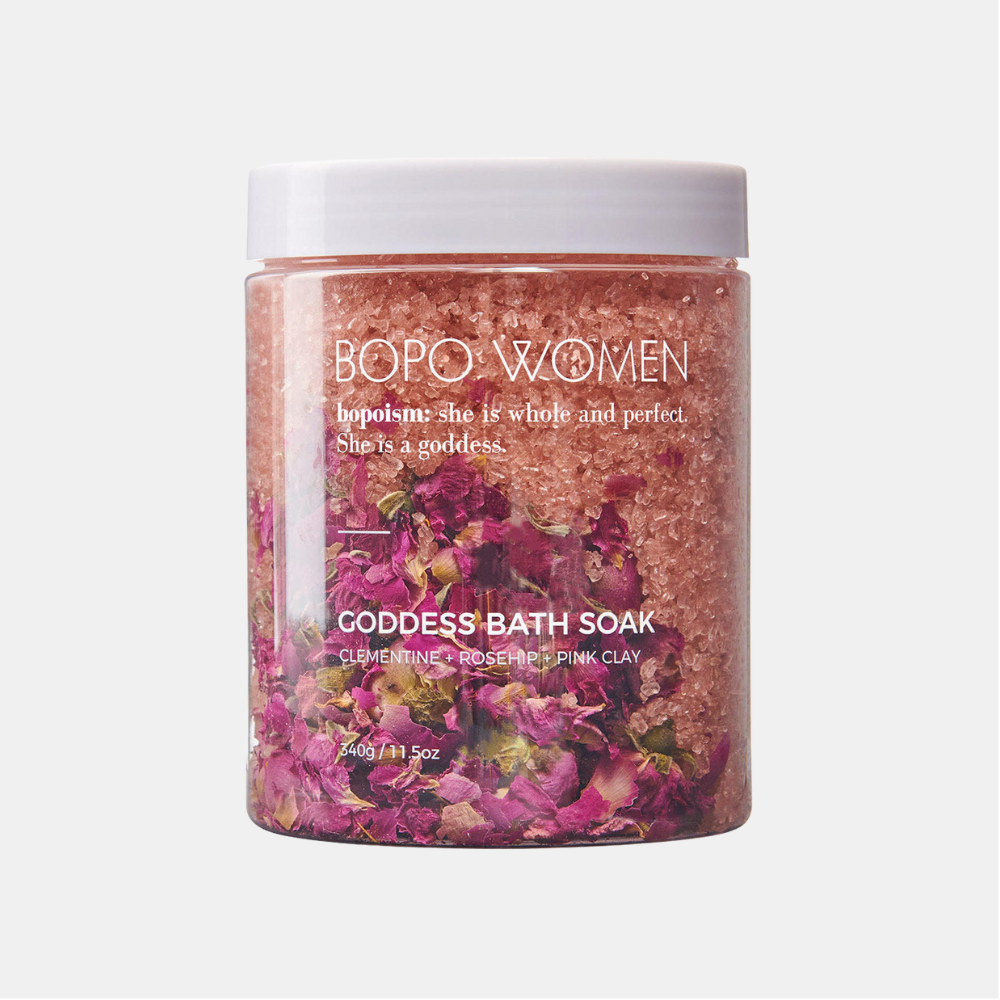 Bopo Women | Goddess Bath Soak - Clementine Rosehip & Pink Clay | Shut the Front Door