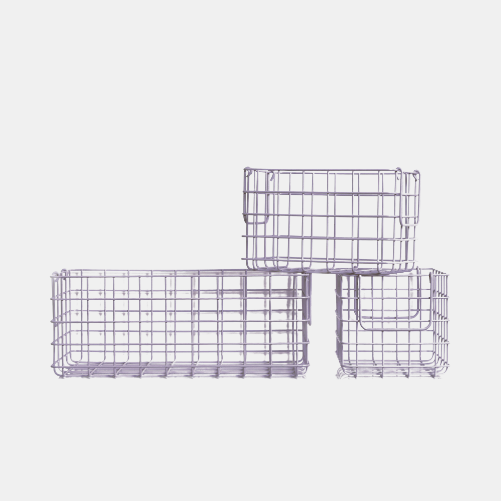 Mustard | Basket Large - Lilac | Shut the Front Door