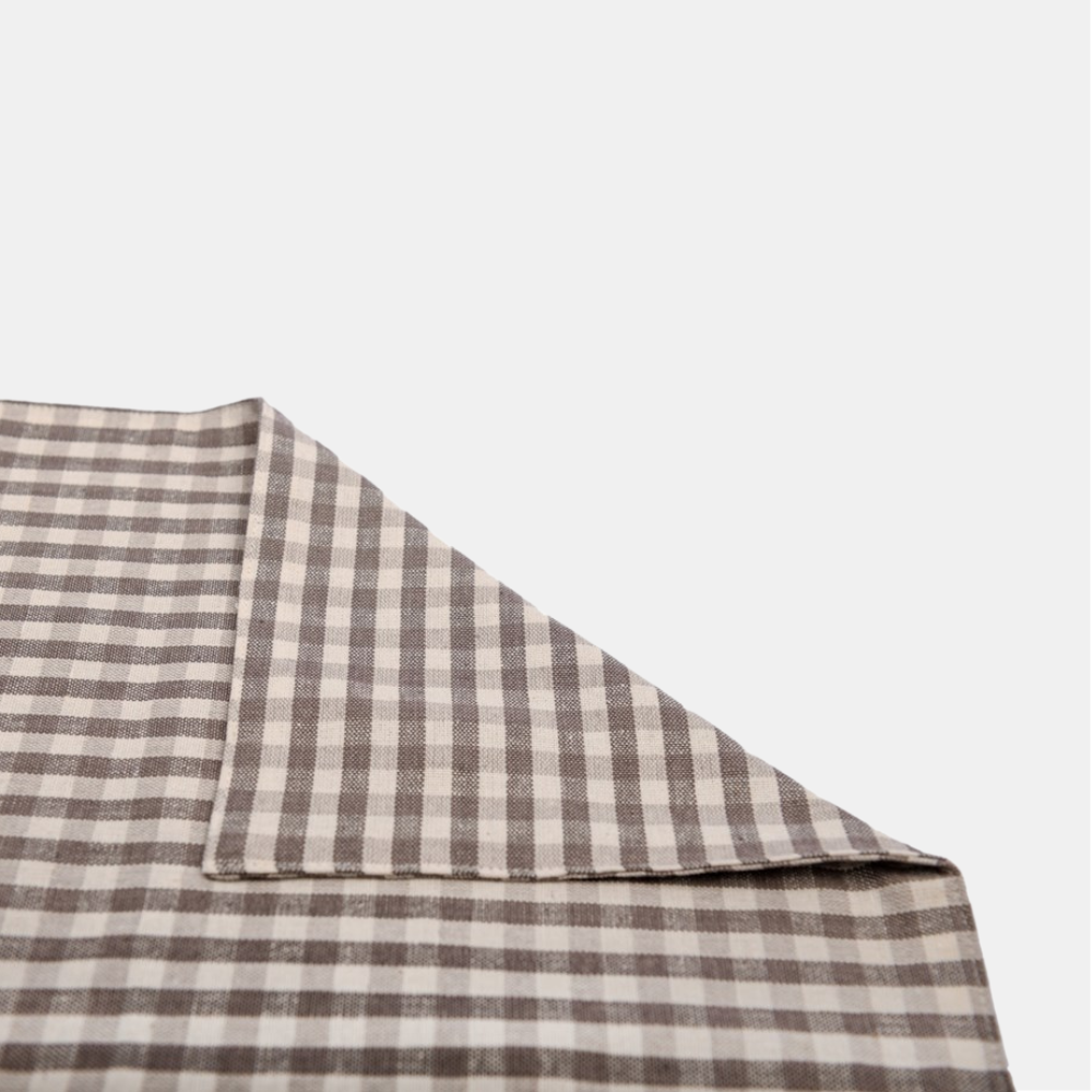 Raine & Humble | Gingham Table Runner - Ash | Shut the Front Door