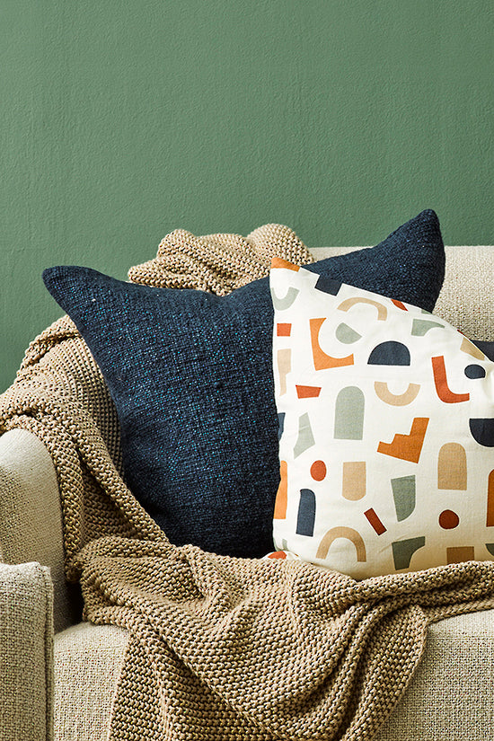 Mulberi | Cyprian Cushion 50x50cm - Midnight | Shut the Front Door
