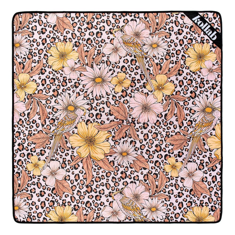 Kollab | Mini Picnic Mat - Leopard Floral | Shut the Front Door