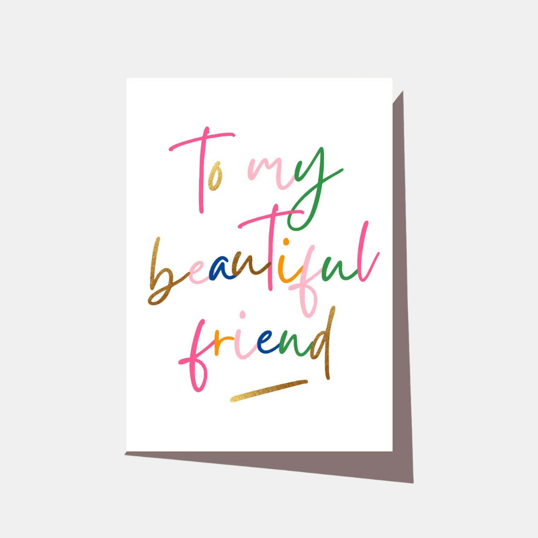 Elm Paper | Card Beautiful Friend | Shut the Front Door