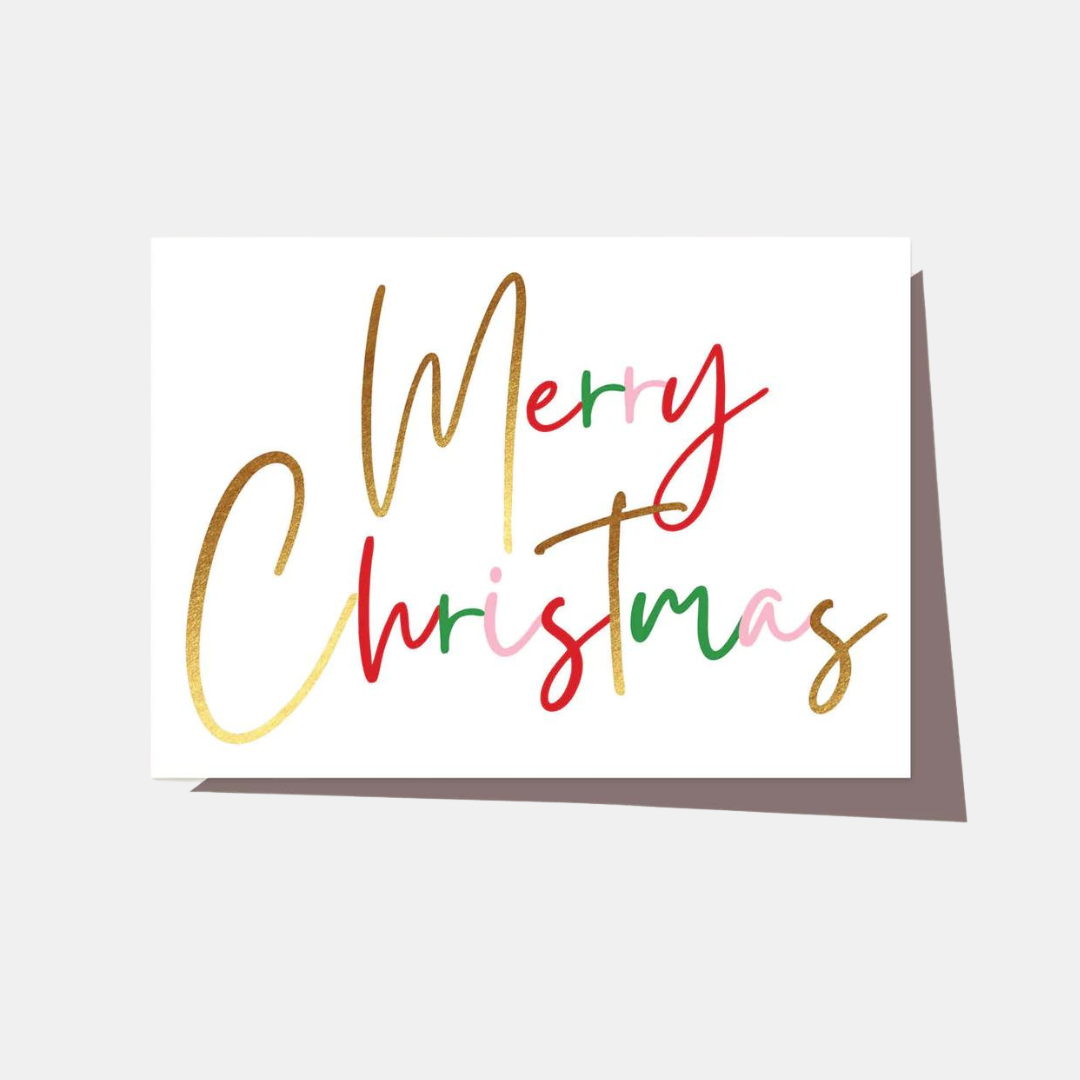 Elm Paper | Card Merry Christmas Script | Shut the Front Door