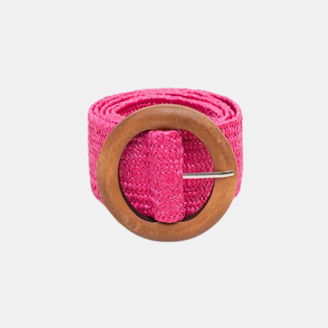 Antler NZ | Rattan Stretch Belt - Pink | Shut the Front Door