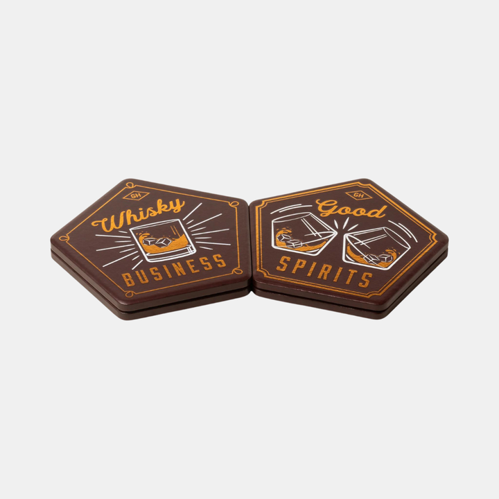 Gents Hardware | Ceramic Whisky Coasters - Set of 4 | Shut the Front Door