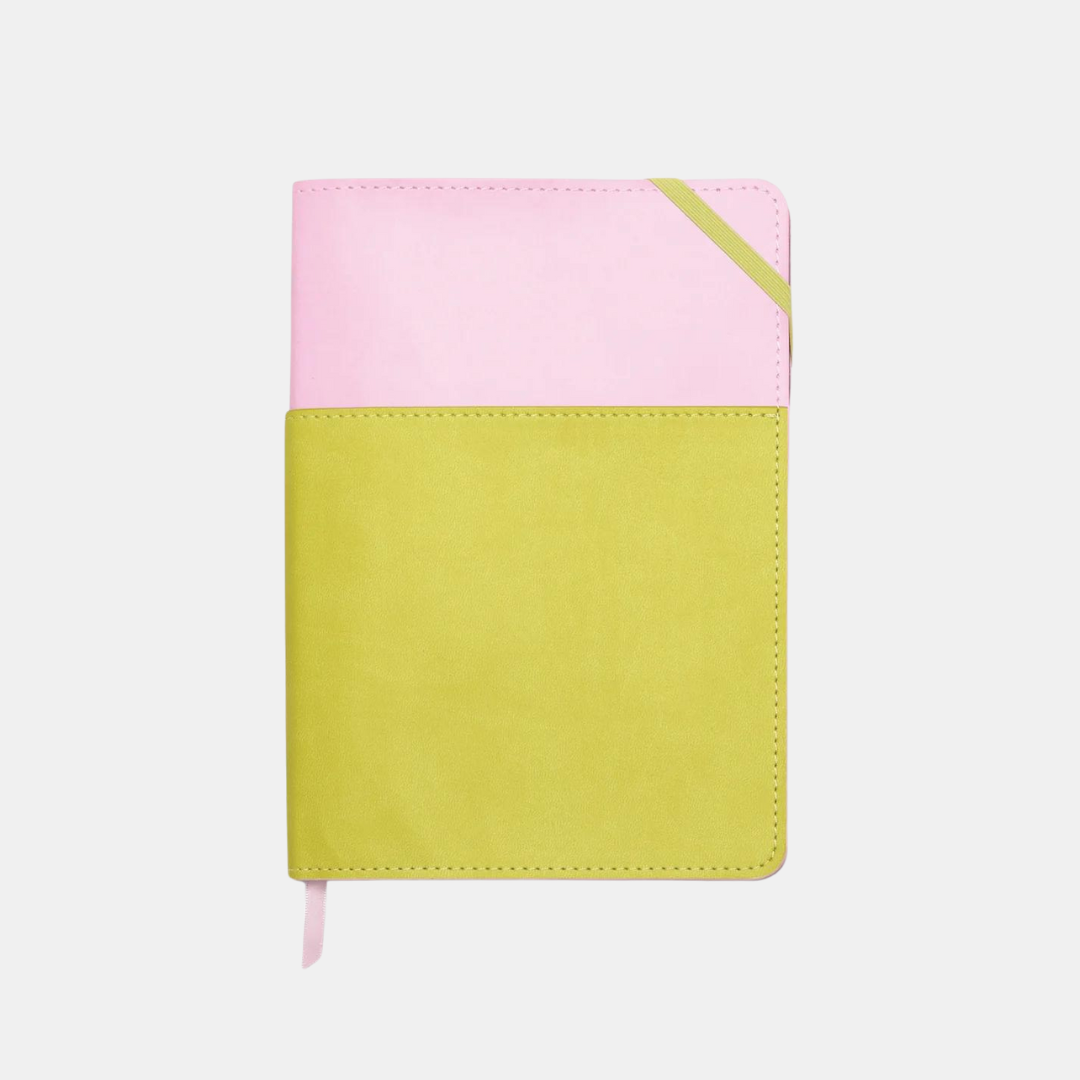 Designworks | Vegan Leather Pocket Journal - Lilac & Matcha | Shut the Front Door