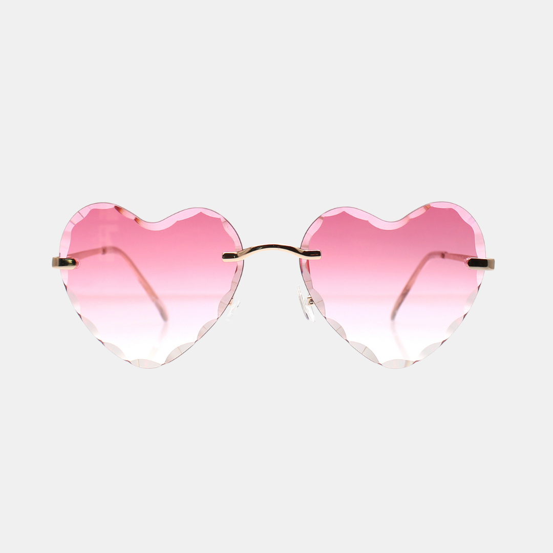 Reality Eyewear | Two Hearts Sunglasses - Blush | Shut the Front Door