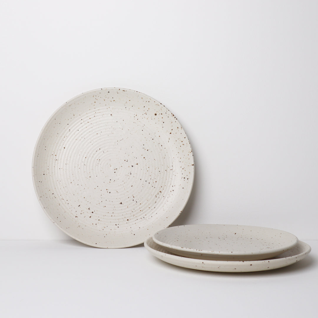 Garcia | Handmade Ceramic Dinner Plate 28cm - Speckle | Shut the Front Door