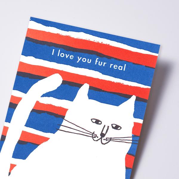 Egg Press | Love You Fur Real Card | Shut the Front Door
