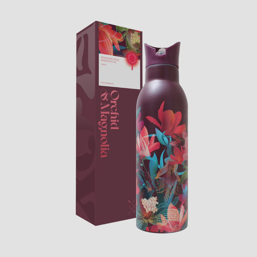 Flox | Flox Drink Bottle - Orchid & Magnolia | Shut the Front Door