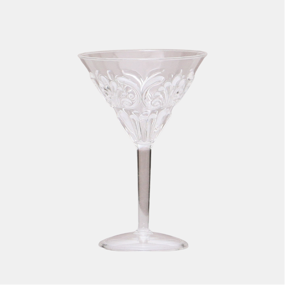 INDIGO LOVE | Flemington Acrylic Martini Glass - Clear | Shut the Front Door