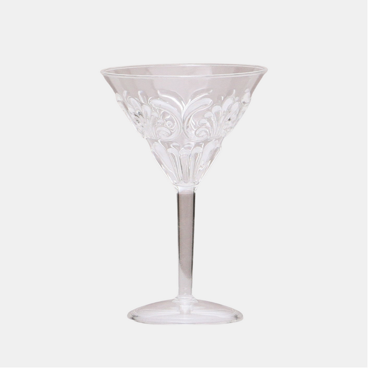 INDIGO LOVE | Flemington Acrylic Martini Glass - Clear | Shut the Front Door