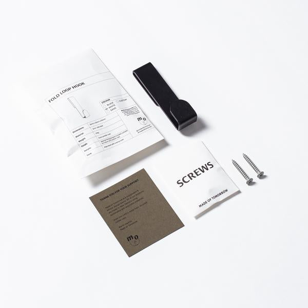Made of Tomorrow | Fold Loop Hook - Black | Shut the Front Door