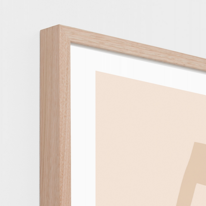 Middle of Nowhere | Framed Print - Alphabet Blush W2 Raw | Shut the Front Door