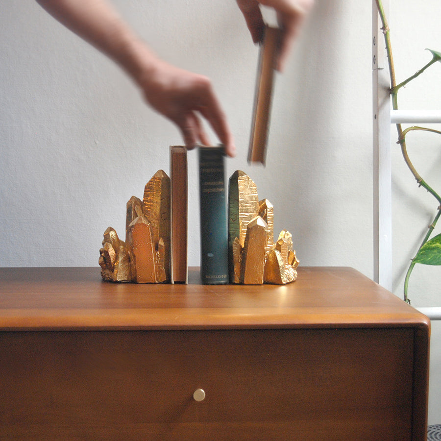 White Moose | Geo Bookends - Gold Foil | Shut the Front Door