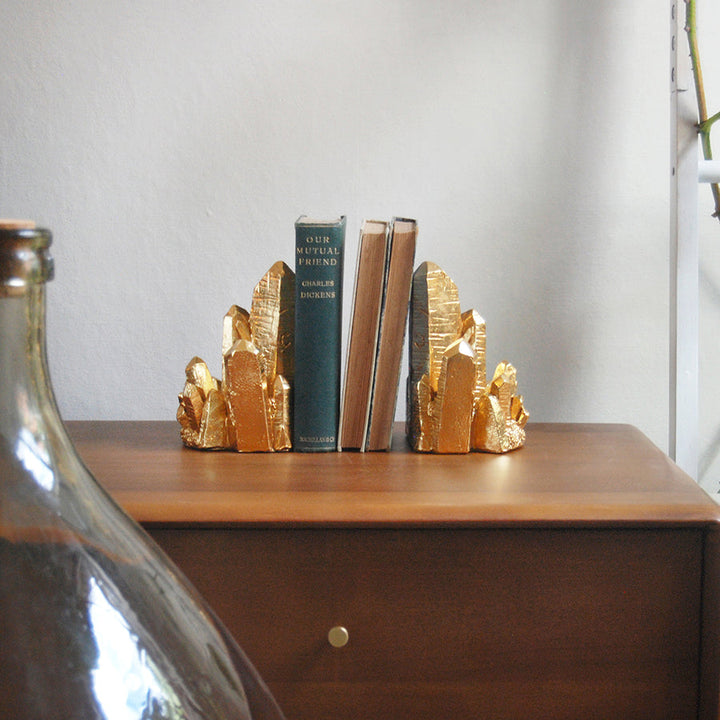 White Moose | Geo Bookends - Gold Foil | Shut the Front Door