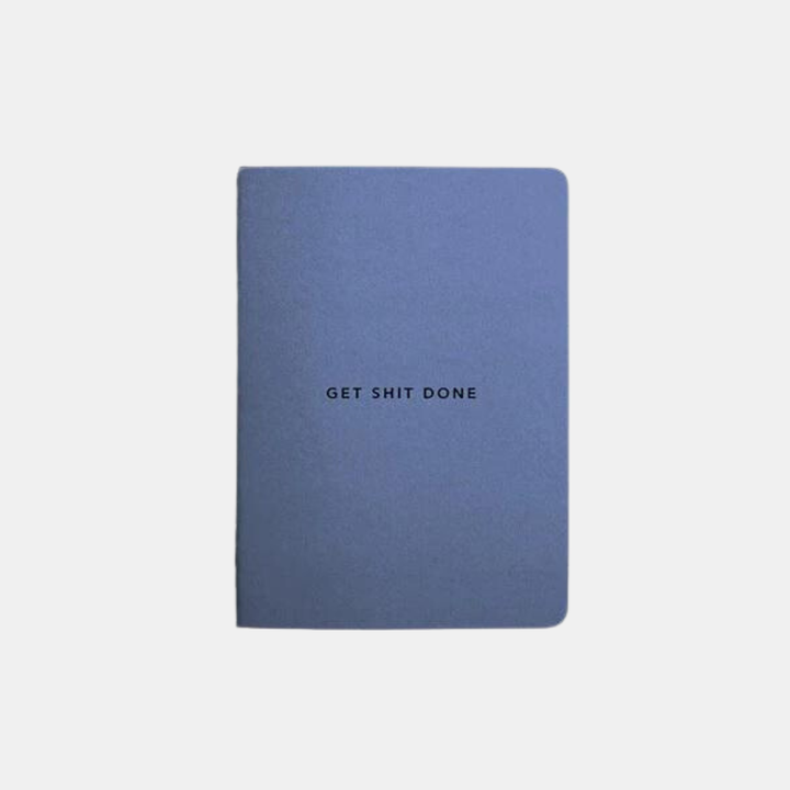 Mi Goals | Get Shit Done Notebook A6 - Element Blue | Shut the Front Door