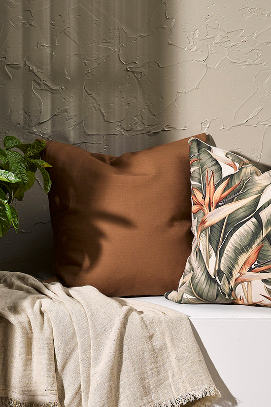 Mulberi | Harlow Cushion 50x50cm - Cumin | Shut the Front Door