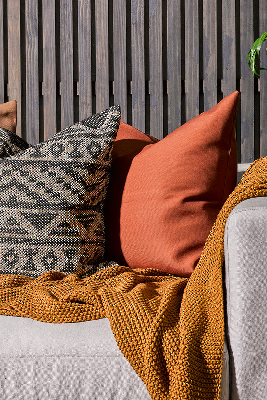 Mulberi | Harlow Cushion 50c50cm - Spice | Shut the Front Door