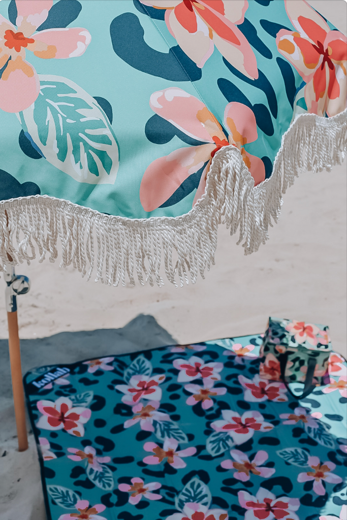 Kollab | Holiday Small Umbrella - Frangipani | Shut the Front Door